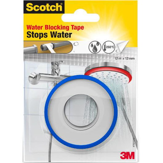 3M Scotch Gjengeteip 12m Hvit til Elektroverktøy Tilbehør