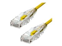 ProXtend - Nettverkskabel - RJ-45 (hann) til RJ-45 (hann) - 5 m - 3.6 mm - UTP - CAT 6 - halogenfri, uten hindringer, flertrådet - gul
