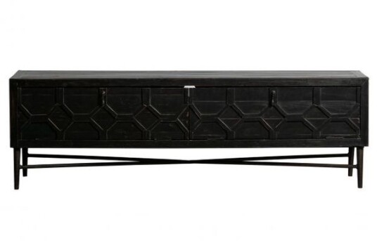 Bepurehome Bequest Tvbord - Sort resirkulert tre Unoliving 1567513-03-93 1616973-01-0