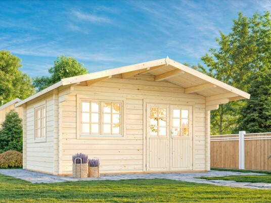 Palmako Anneks helena 15,1 16,2 m2. 70 mm laft