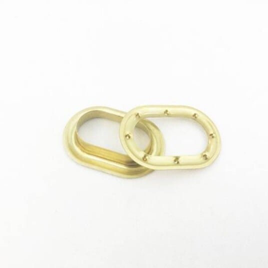 MALJE OVAL 42 X 22 MM MESSING