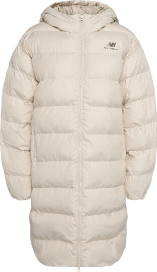 New Balance Boston Long Puffer Jacket Cream M
