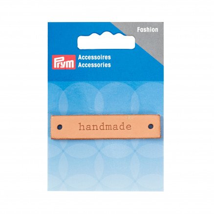 Prym Label Lær handmade 60x13mm 1 stk