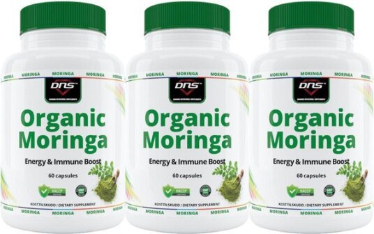 DNS 3-Pack Økologisk Moringa - 3 X 60 Kapsler