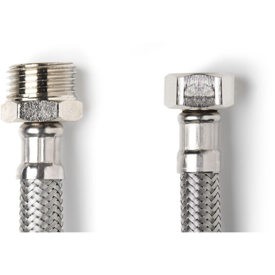 PEX FORLENGERSLANGE TIL ARMATUR 3/8" NIPPEL X 3/8" 50CM PEX FORLENGERSLANGE TIL ARMATUR 3/8" NIPPEL X 3/8" 50CM
