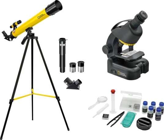 National Geographic Teleskop + Mikroskop Set Linseteleskop Asimutal Akromatisk Udvidelse 50 til 100 x National Geographic Teleskop + Mikroskop Set Linseteleskop Asimutal Akromatisk Udvidelse 50 til 100 x