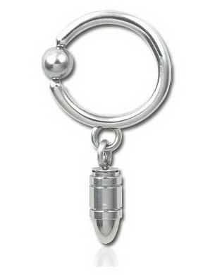Utgått Hengende Patron Silver 1.6 x 12 mm BCR Piercing