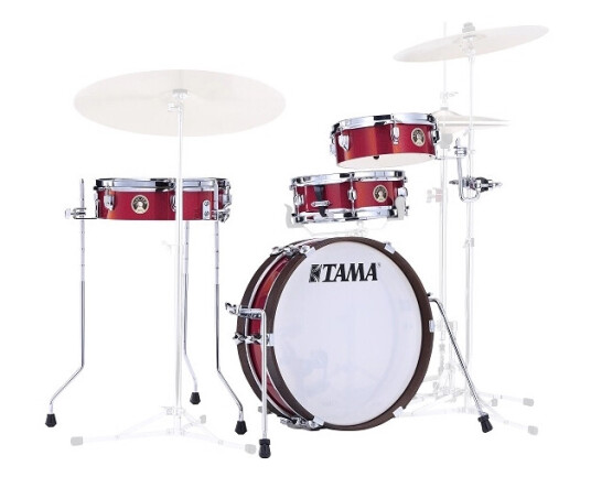 Tama Ljk48p-Brm Club Jam Pancake 4-Del Shell Kit, Burnt Rød Mist