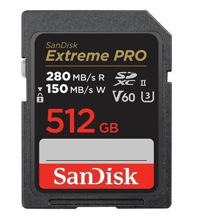 SanDisk Extreme Pro - SD - 280 MB/s - 512GB