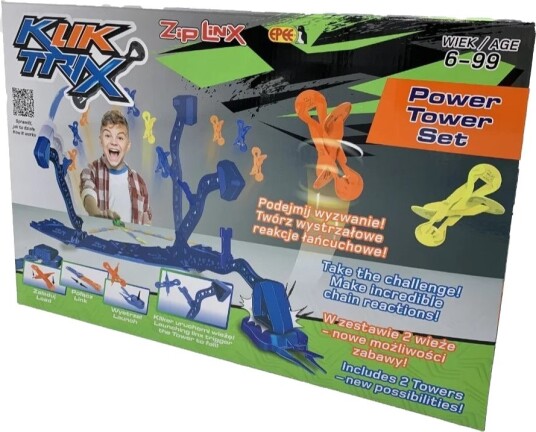 Epee KlikTrix Power Tower Byggeklosser 40 Deler 7 Baller 2 Tårn 6+ År Epee KlikTrix Power Tower Byggeklosser 40 Deler 7 Baller 2 Tårn 6+ År