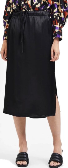 Selected Slflyra Mw Midi Skirt B Black 36