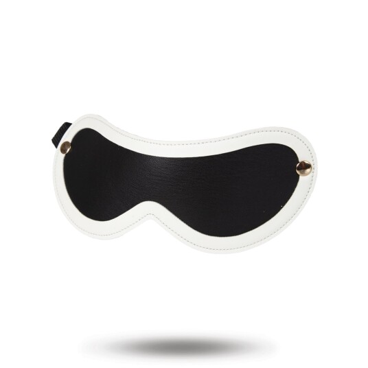 Glow-in-the-Dark Øyemaske - Hvit/Svart
