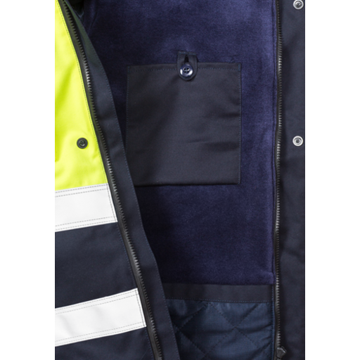Fristads Vinterjacka Flamestat 4185 Aths, Klass 3 Varsel Gul/marinblå Xl