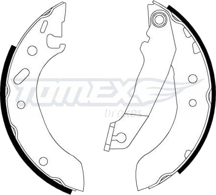 Bremsesko sett TOMEX brakes TX 20-53