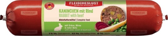 Fleischeslust Våtfôr Classic Kanin Med Erter Pære Og Rødbeter Okse 6 X 800 G