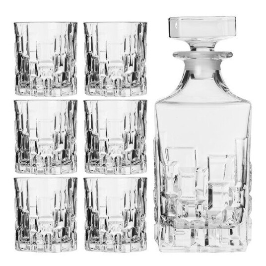 Stiernholm - Etna whiskeykaraffel med 6 glass 81 cl klar