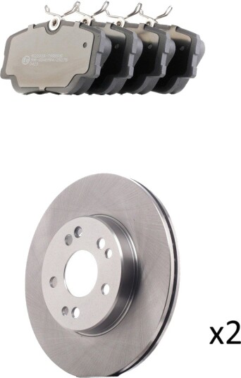 Bremseskiver og klosser RIDEX 3405B2881