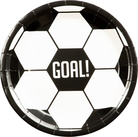Fotball Papptallerkener 8 stk 23cm 145354 Fotball Papptallerkener 8 stk 23cm 145354