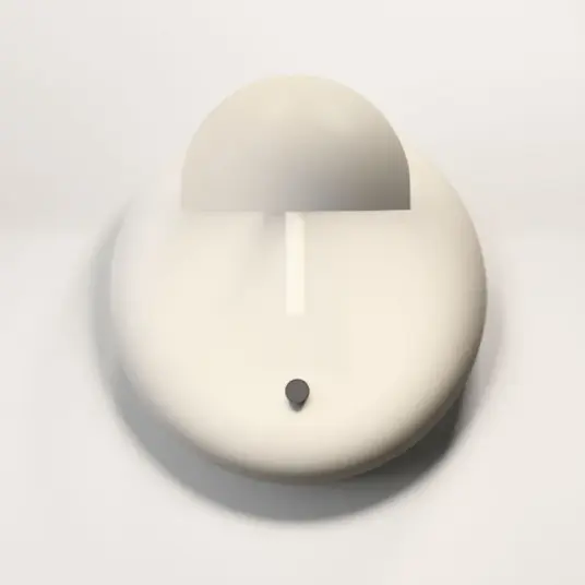 Vibia Pin 1675 LED vegglampe 11 cm kremfarget Vibia Pin 1675 LED vegglampe 11 cm kremfarget