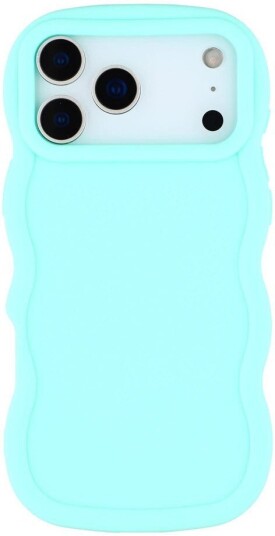 EIDERWOOD iPhone 17 Pro Max Fleksibelt Plast Wavy Deksel Blå