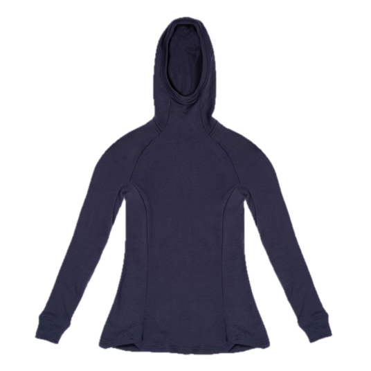 Janus Airwool Merino 260 Hood W Navy L Janus Airwool Merino 260 Hood W Navy L