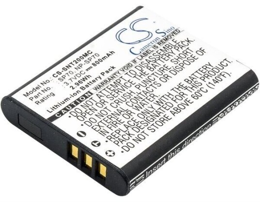 Sony MHS-FS2/V batteri (800 mAh 3.7 V) Sony MHS-FS2/V batteri (800 mAh 3.7 V)