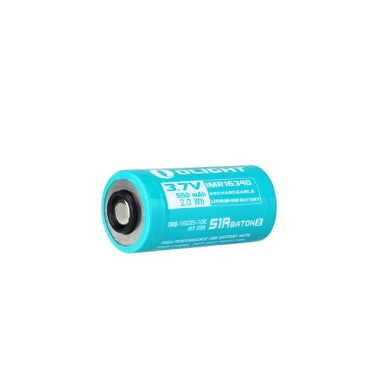 Custom 16340 batteri OLIGHT 550 mAh / S1R II / Perun Mini / Baton 3 / Baton 4 Seeker 2 / Seeker 2 PRO / M2R PRO / Warrior X PRO 5000 mAh