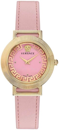 Versace Dameklokke VE3D00222 Greca Chic Rosa/Lær Ø36 mm