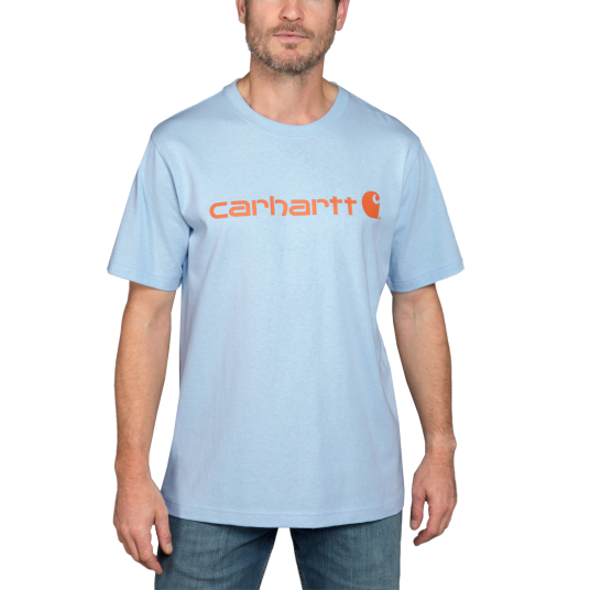 Carhartt Core logo T skjorte s/s Herre Moonstone L Carhartt Core logo T skjorte s/s Herre Moonstone L