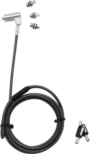 Dicota D31700 kabel- og sikkerhetslås til PC sort/sølv 2 m Dicota D31700 kabel- og sikkerhetslås til PC sort/sølv 2 m