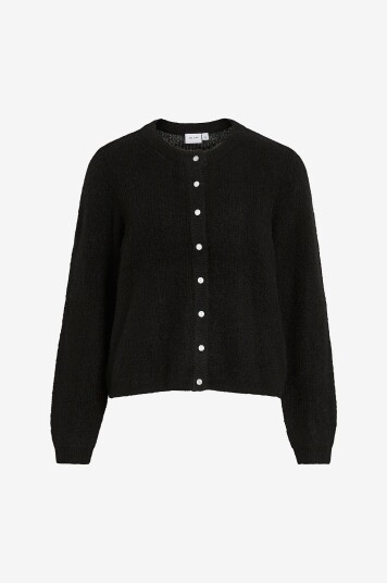 Vila   Kardigan viLory O neck L/S Knit Cardigan   Svart