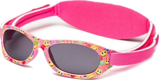 Kiddus Babysolbriller - Rosa med emoji Kiddus Babysolbriller - Rosa med emoji