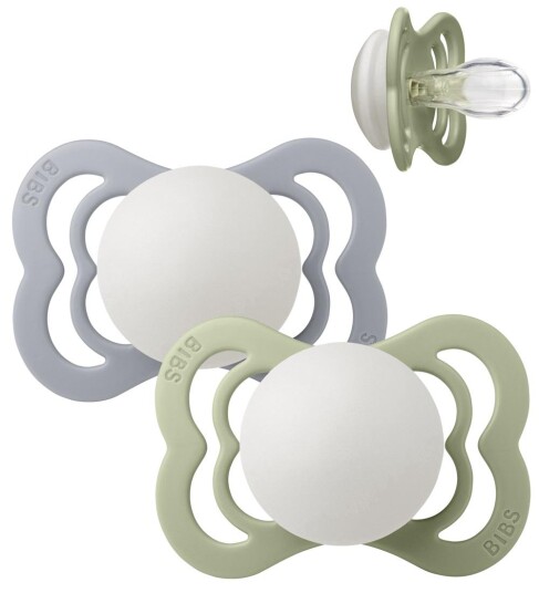 Bibs 2pack Supreme Night Silikon Smokker Sage/cloud
