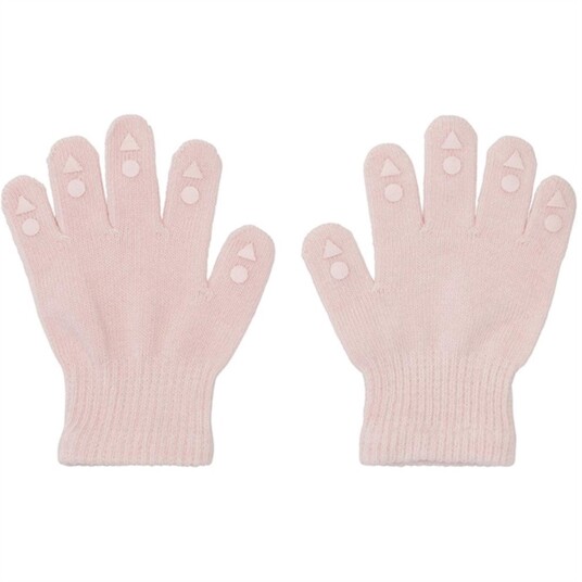 Gobabygo Grip Gloves Soft Pink 1-2 år