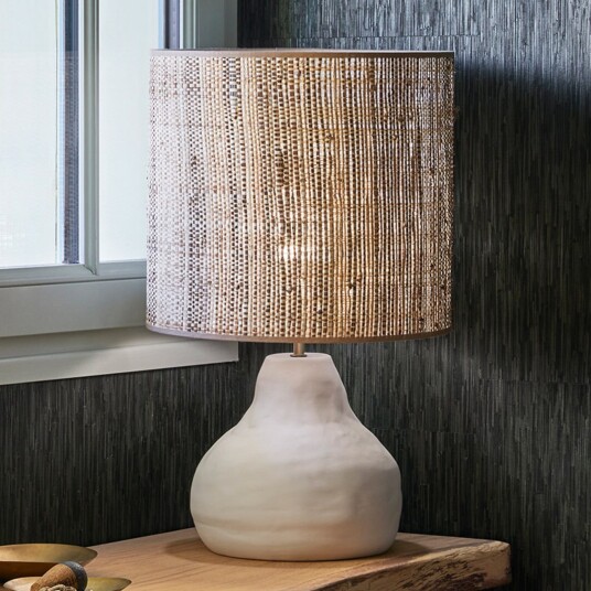 Bordlampe MARKET SET Portinatx Brun / Rust Stue Keramikk Design 58 Brun / Rust