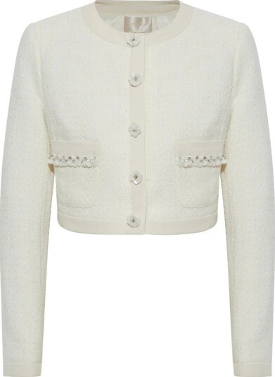 Loveshackfancy Dame Jakker Hvit XS, Loveshackfancy Dame Jakker Hvit XS,