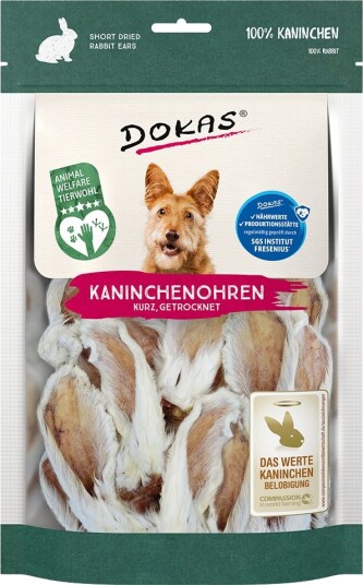 Dokas Kaninører Med Pels 6 X 100 G Dokas Kaninører Med Pels 6 X 100 G
