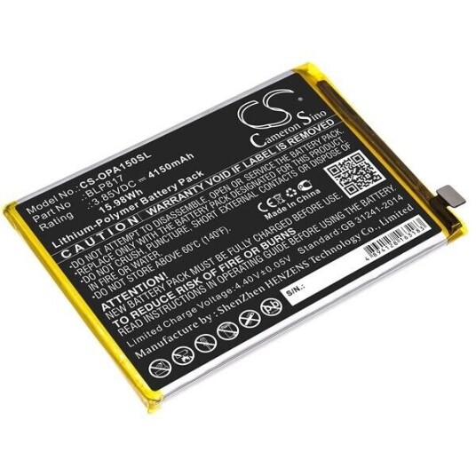 OPPO CPH2185 batteri (4150 mAh 3.85 V, Sort)