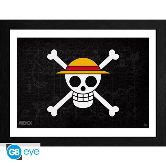 One Piece Innrammet Bilde 30 x 40 cm Skull One Piece Innrammet Bilde 30 x 40 cm Skull