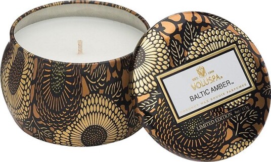 Voluspa Baltic Amber Mini Tin Candle 25H