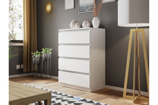 Kommode Charlise 70x40x97 cm Hvit Kommode Charlise 70x40x97 cm Hvit