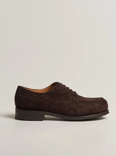 J.M. Weston Golf Derby Dark Brown Suede