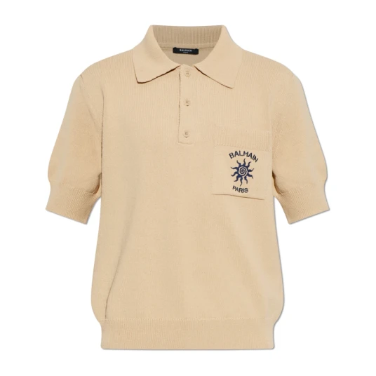 Balmain Herre Strikkevarer Beige M, Balmain Herre Strikkevarer Beige M,