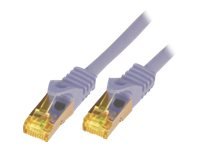 M-Cab Raw Nettverkskabel Rj-45 Hann Til Rj-45 Hann 25 Cm Sftp Pimf Cat 7 Halogenfri Formstøpt Uten Hindringer Grå