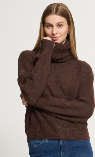 Ichi Kamara Rollneck2 Brun XXL