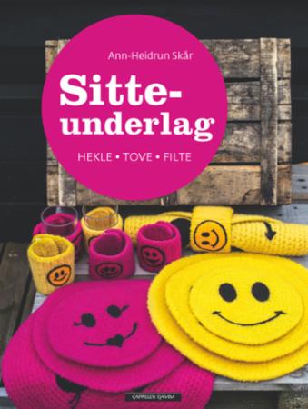 Sitteunderla hekle tove filte Innbundet Pent brukt bok uten markeringer