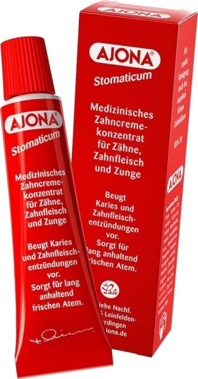 Ajona Stomaticum Tannkrem uten fluor 25 ml.