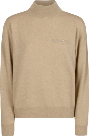 Peserico Dame Strikkevarer Beige 2XL,