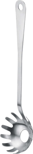 Alessi Serving Fork For Spaghetti In Mirror Polished Steel Silver ONE SIZE Alessi Serving Fork For Spaghetti In Mirror Polished Steel Silver ONE SIZE