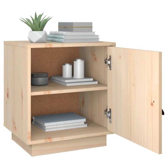 vidaXL Nattbord 40x34x45 cm heltre furu